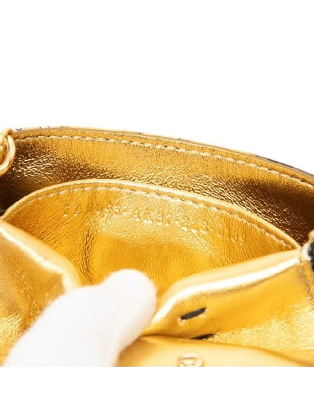 Fendi Nano Baguette Crossbody Chain Shoulder Bag Multicolor Nylon